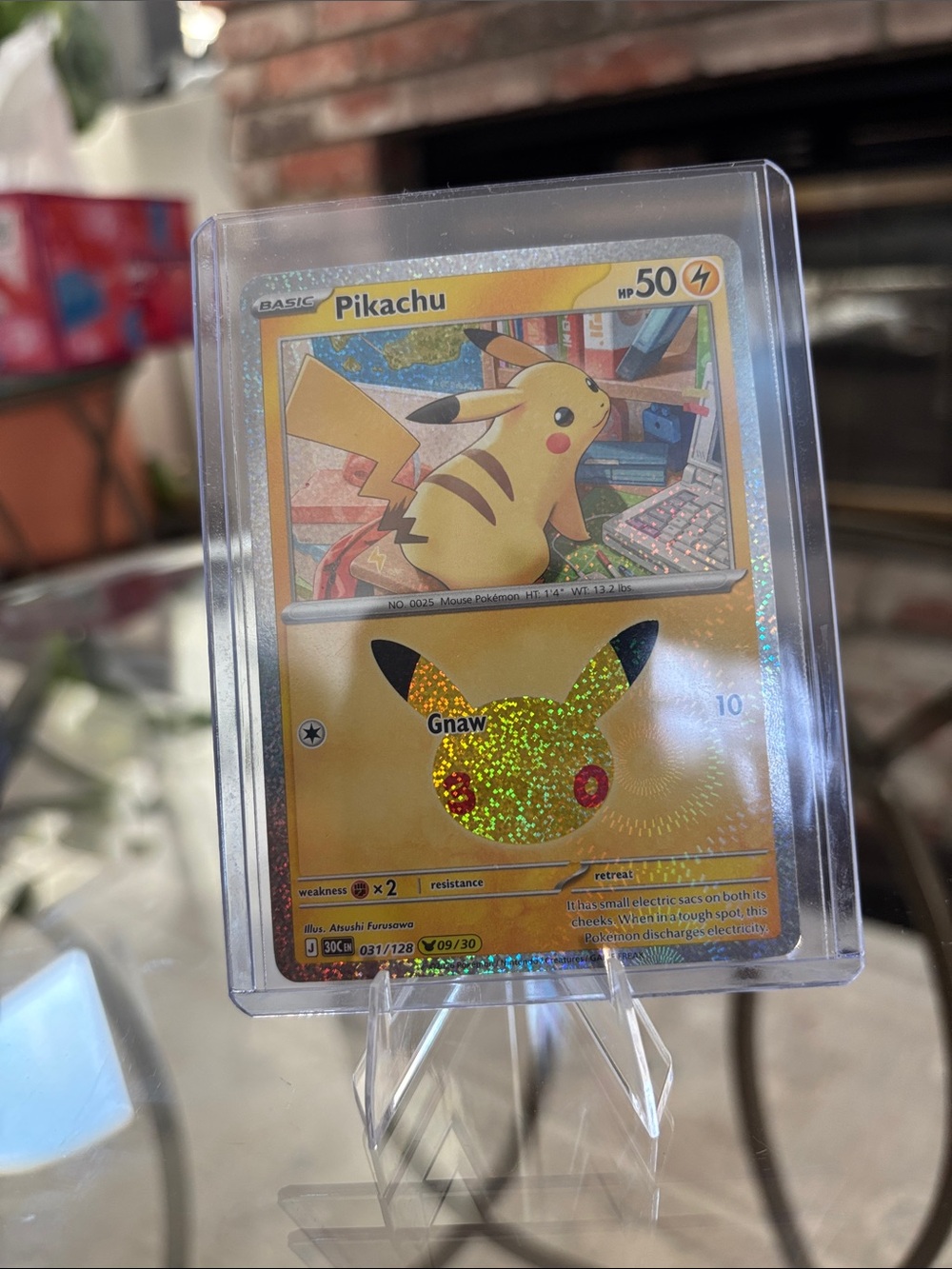 Pikachu #9 30th Celebration card 031/128